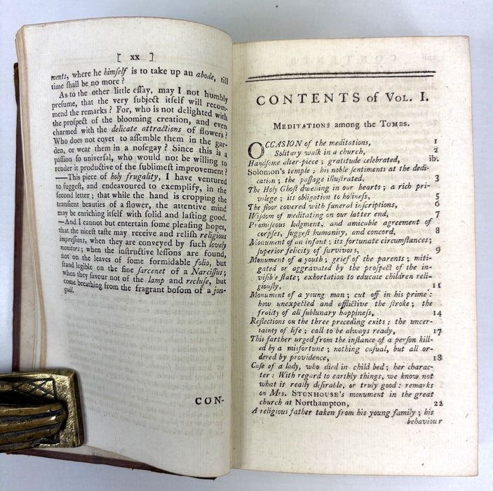 Meditations and Contemplations, by James Hervey, printed for J. Lackington, 1788