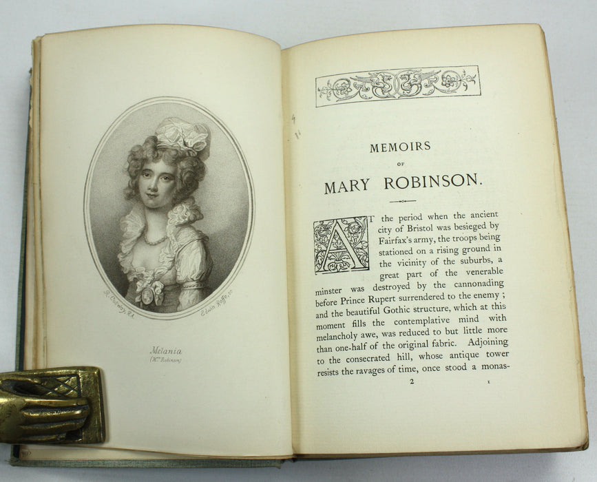 Memoirs of Mary Robinson "Perdita", Limited edition, 1894