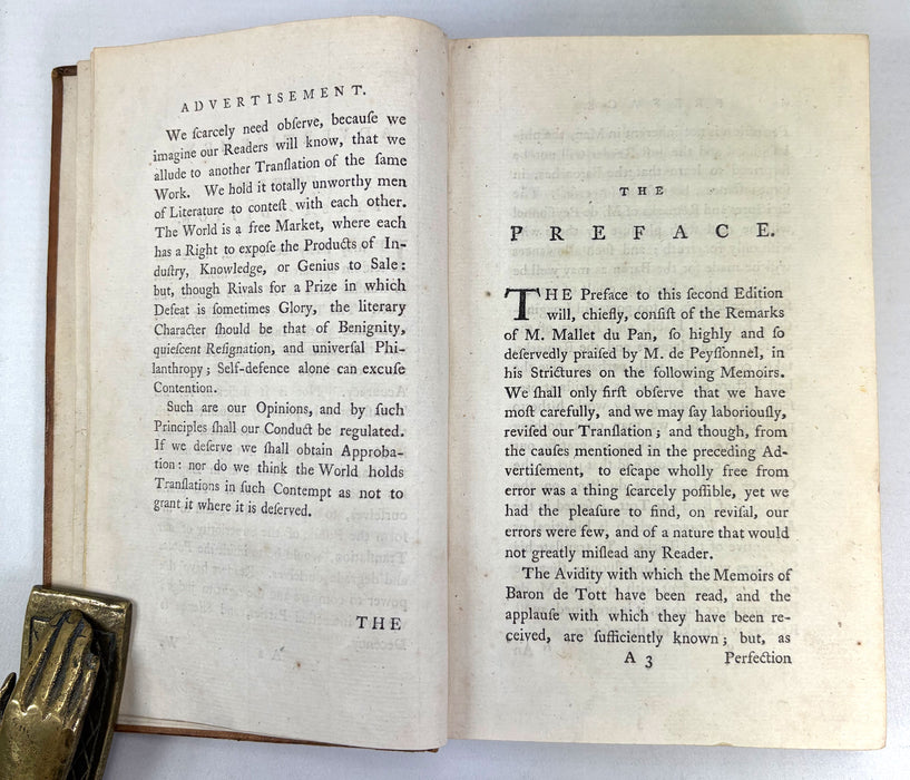 Memoirs of the Baron de Tott on the Turks and The Tartars, 1786, In Two Volumes, complete