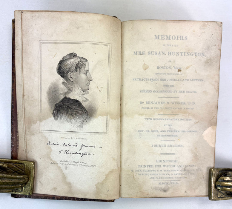 Memoirs of the Late Mrs. Susan Huntington, of Boston, Mass. By Benjamin B. Wisner, 1829