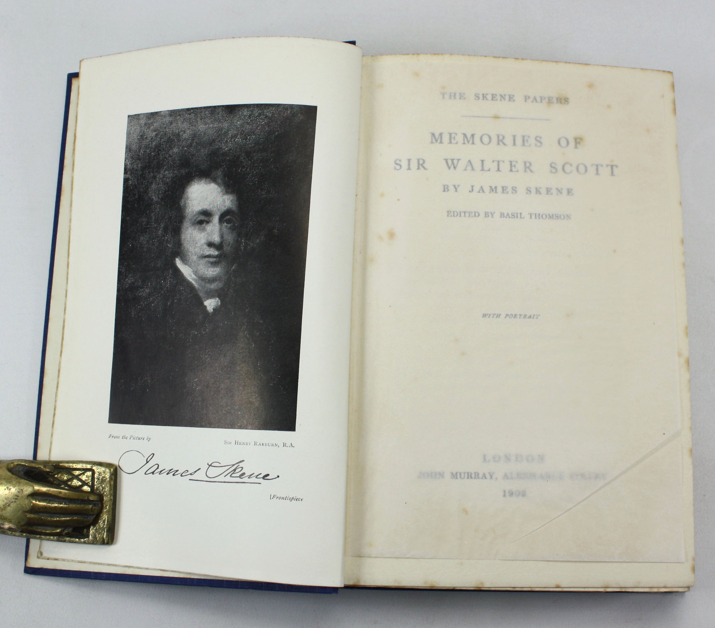 Memories of Sir Walter Scott, James Skene, Basil Thomson, 1909, John M ...