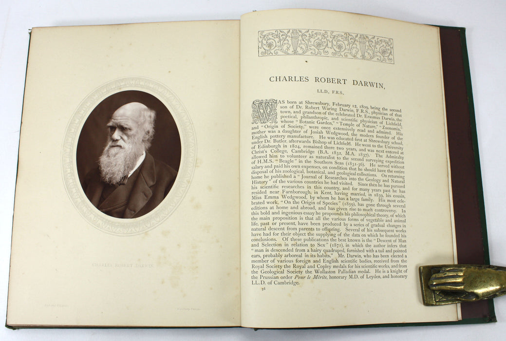 Men of Mark; A Gallery of Contemporary Portraits, Photographed by Lock and Whitfield, Thompson Cooper, 1876-1881. Chiswick Press.