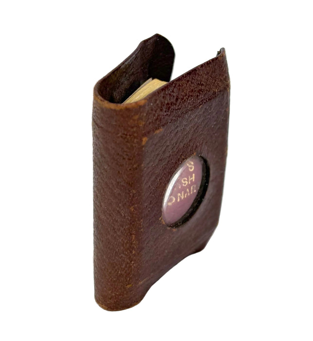 Miniature Book; Bryce's English Dictionary; The Smallest English Dictionary in the World, David Bryce, Glasgow, c. 1900. Pears promotional issue with original magnifying leather wallet