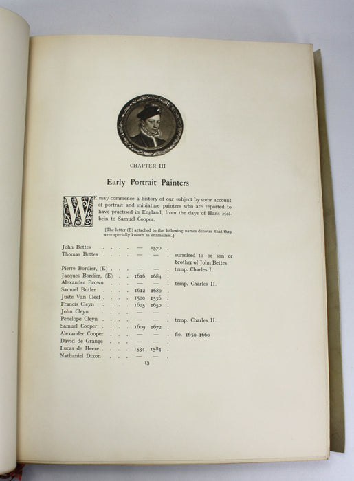 Miniature Painters British and Foreign, J.J. Foster, Signed Edition Royale, No. 13/45. 1903.