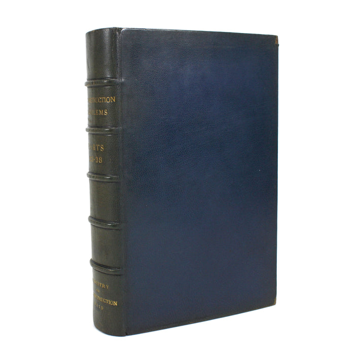 Ministry of Reconstruction 1919; Reconstruction Problems Parts 23-38 in leather bound volume