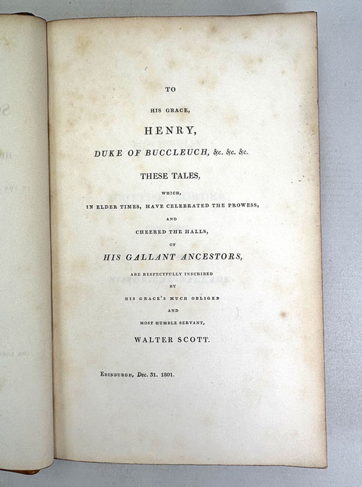 Minstrelsy of the Scottish Border; Consisting of Historical and Romantic Poets, Walter Scott, Second edition, Edinburgh, 1803