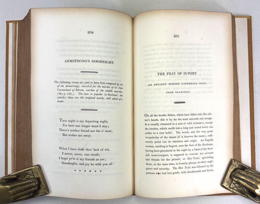 Minstrelsy of the Scottish Border; Consisting of Historical and Romantic Poets, Walter Scott, Second edition, Edinburgh, 1803