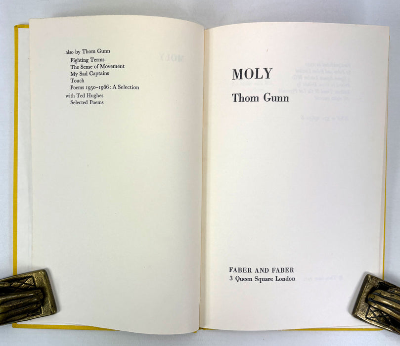 Moly, Thom Gunn, Faber and Faber, 1971