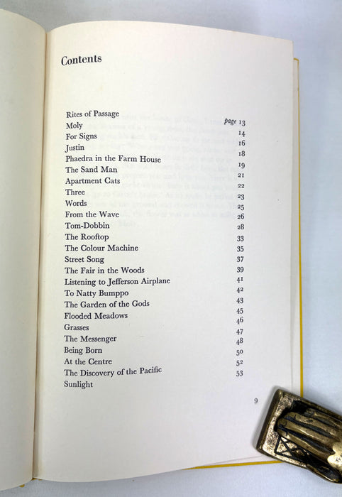 Moly, Thom Gunn, Faber and Faber, 1971