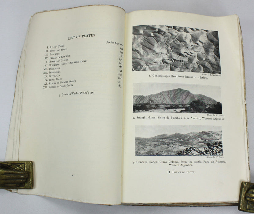 Morphological Analysis of Land Forms; A Contribution to Physical Geology, Walther Penck, 1953, Printer's File copy