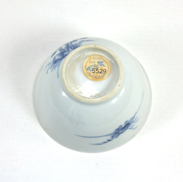 Nanking Cargo Teabowl and Saucer, c. 1750, with certification