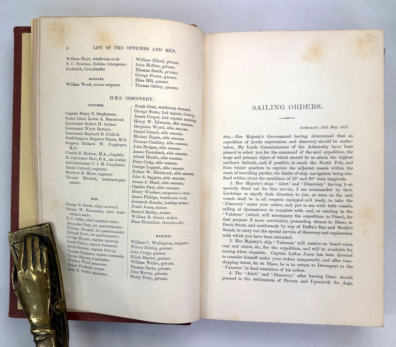 Narrative of A Voyage to the Polar Sea During 1875-6 in H.M. Ships 'Albert' and 'Discovery', by Capt. Sir G.S. Nares, 1878