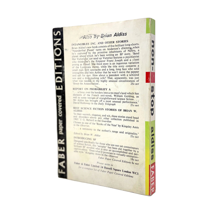 Non-Stop, by Brian Aldiss, Paperback Edition, 1965, Faber and Faber