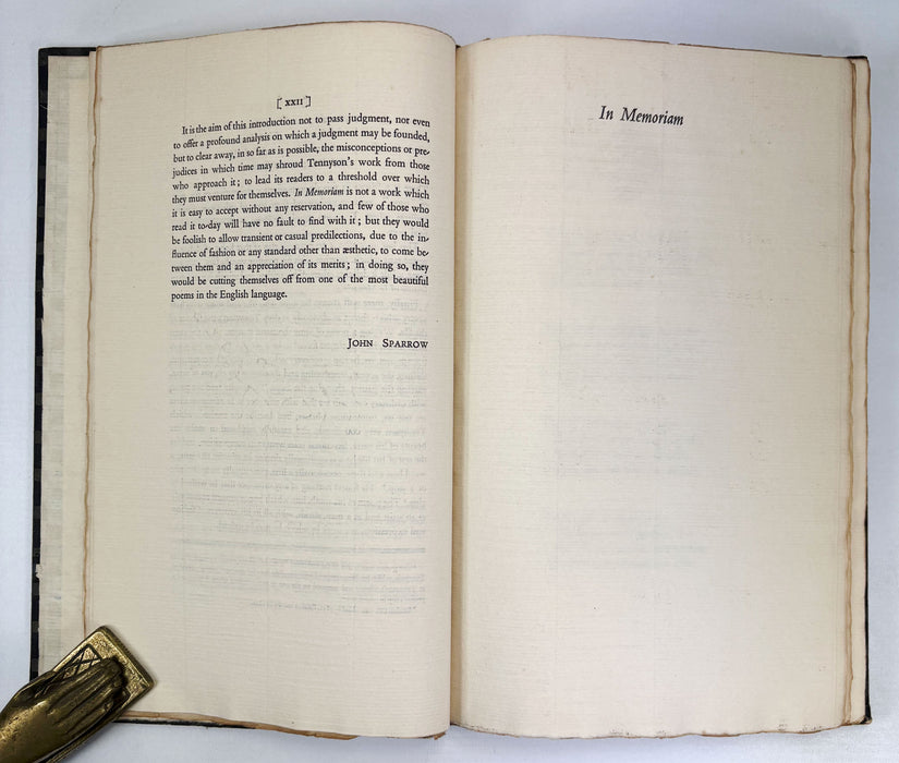 Nonesuch Press; In Memoriam, Alfred Lord Tennyson, 1933, numbered limited edition