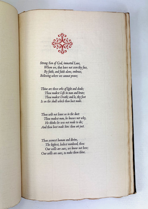 Nonesuch Press; In Memoriam, Alfred Lord Tennyson, 1933, numbered limited edition