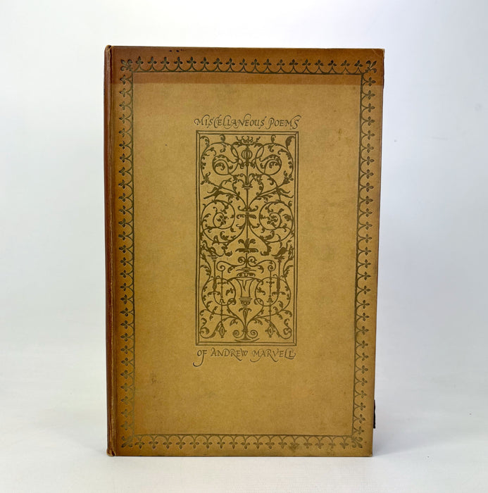 Nonesuch Press; Miscellaneous Poems by Andrew Marvell, numbered limited edition, 1923