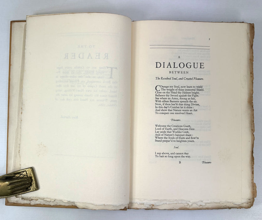 Nonesuch Press; Miscellaneous Poems by Andrew Marvell, numbered limited edition, 1923