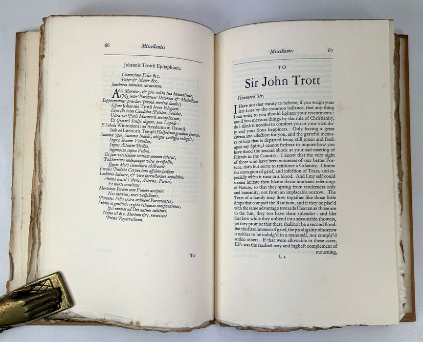 Nonesuch Press; Miscellaneous Poems by Andrew Marvell, numbered limited edition, 1923