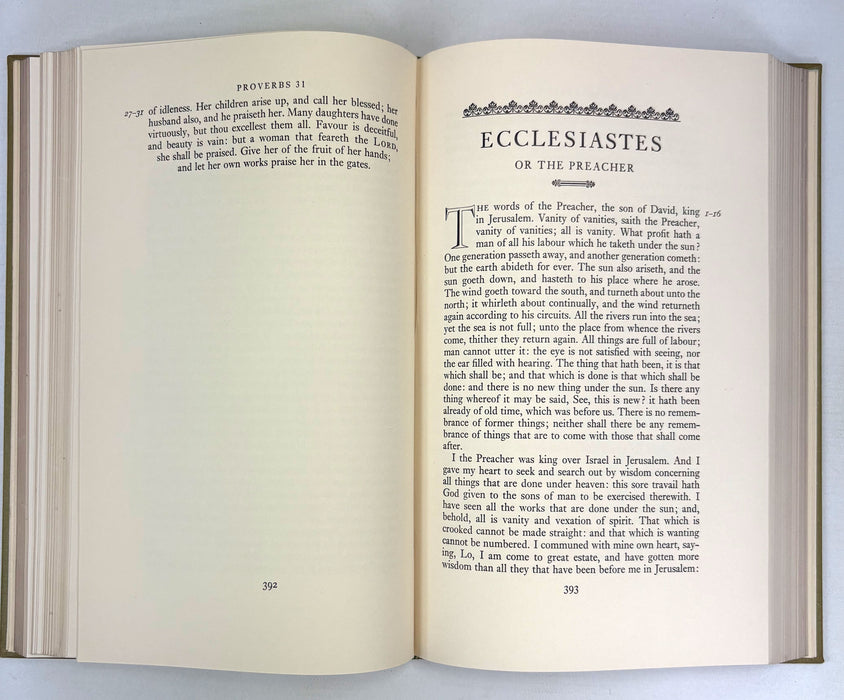 Nonesuch Press; The Holy Bible; The Authorized or King James Version of 1611, In Three Volumes, 1963