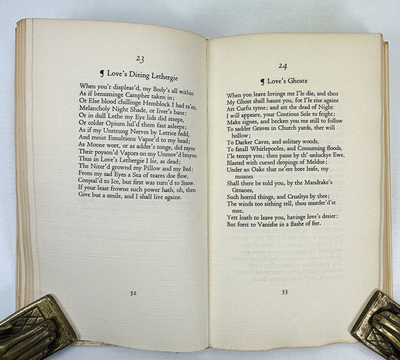 Nonesuch Press; The Phanseys of William Cavendish, Marquis of Newcastle addressed to Margaret Lucas and her Letters in Reply, Douglas Grant, 1956, numbered limited edition