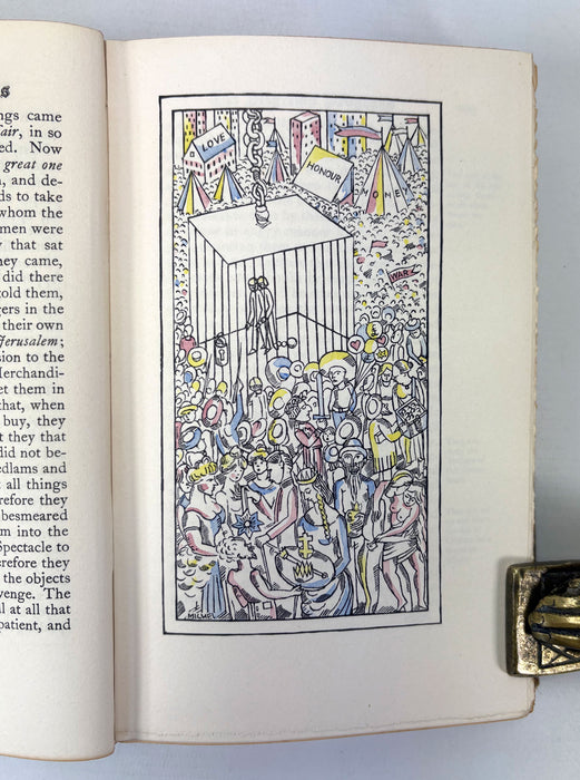 Nonesuch Press; The Pilgrim's Progress, and The Life & Death of Mr. Badman by John Bunyan 1628-1688, numbered limited edition, 1928