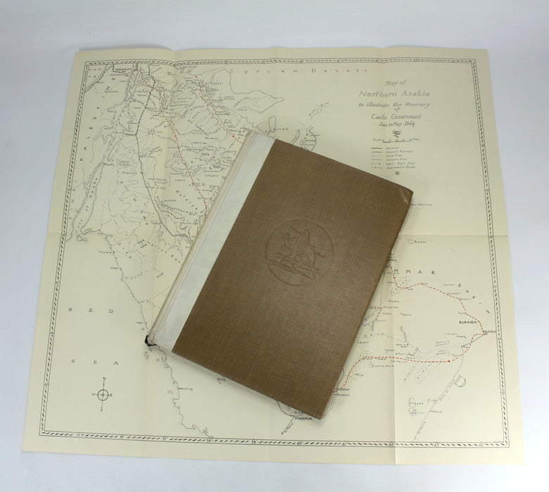 Northern Najd; A Journey from Jerusalem to Anaiza in Qasim by Carlo Guarmani, The Argonaut Press, 1938 Limited edition