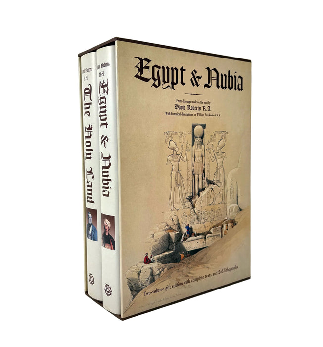 David Roberts; Egypt & Nubia, and The Holy Land, Two-volume gift edition in slipcase, 1999