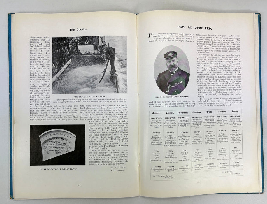 O.H.M.S. An Illustrated Record of the Voyage of S.S. "Tintagel Castle", W. McLean and E.H. Shackleton, 1900 - Shackleton's first book