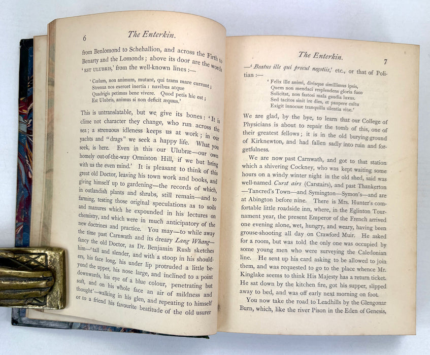Odds and Ends; A Scottish Sammelband of Ten Works, including Bibliomania and the Stormontfield Piscicultural Experiments. Edmonston & Douglas, 1865-1867