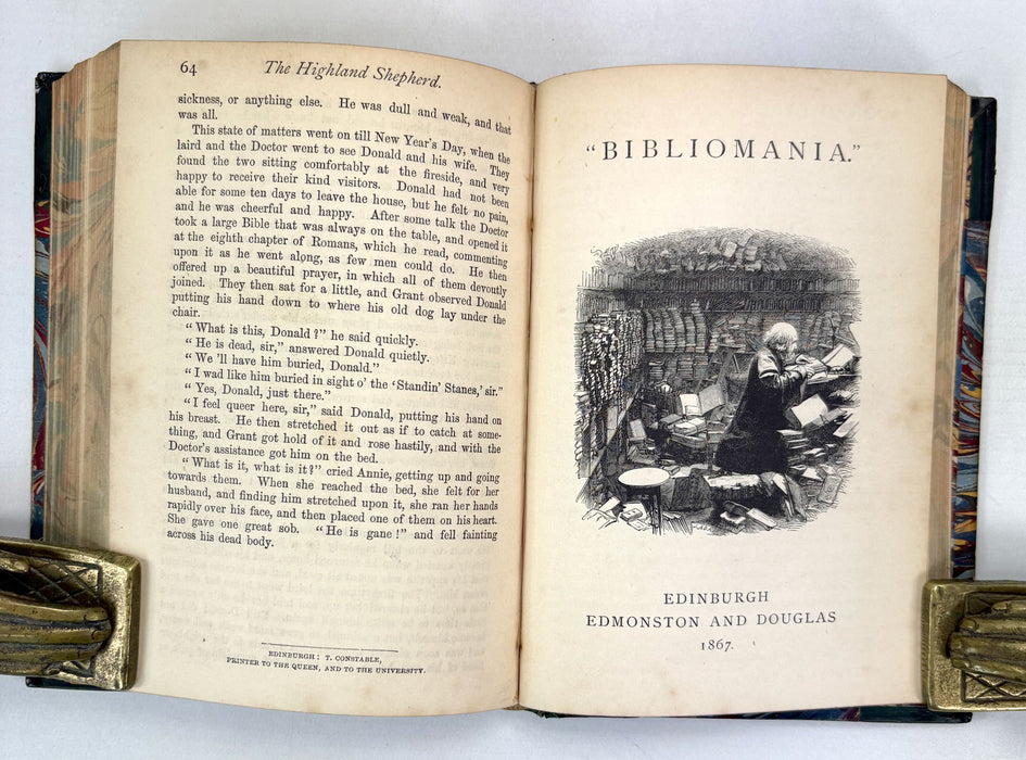Odds and Ends; A Scottish Sammelband of Ten Works, including Bibliomania and the Stormontfield Piscicultural Experiments. Edmonston & Douglas, 1865-1867