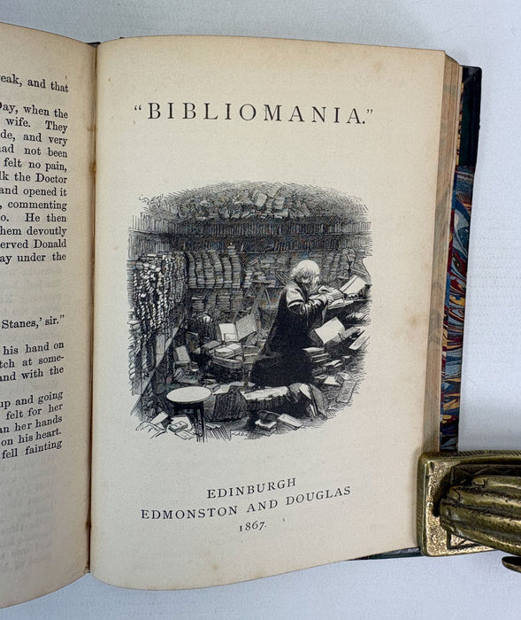 Odds and Ends; A Scottish Sammelband of Ten Works, including Bibliomania and the Stormontfield Piscicultural Experiments. Edmonston & Douglas, 1865-1867