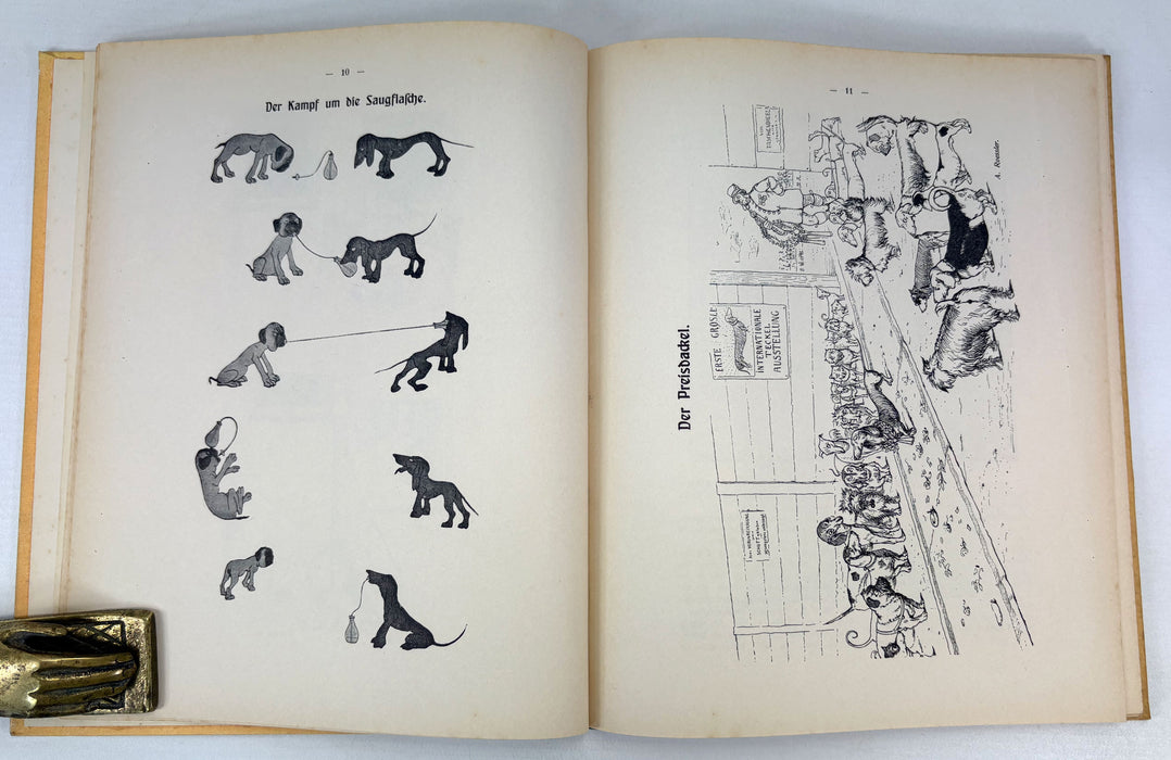 O diese Dackel! ; Allerlei Lustiges aus dem Leben unserer kleinen krummbeinigen Freunde, 2 volumes, 1923. Oh, those dachshunds!