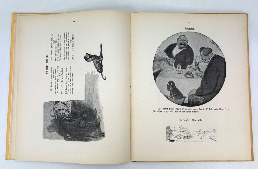 O diese Dackel! ; Allerlei Lustiges aus dem Leben unserer kleinen krummbeinigen Freunde, 2 volumes, 1923. Oh, those dachshunds!