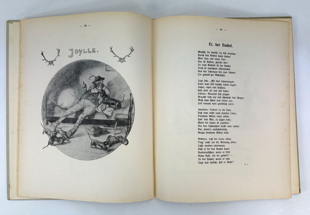 O diese Dackel! ; Allerlei Lustiges aus dem Leben unserer kleinen krummbeinigen Freunde, 2 volumes, 1923. Oh, those dachshunds!