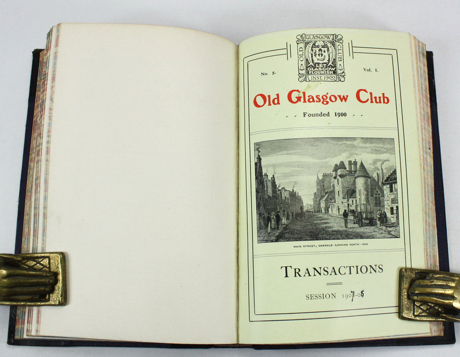 Old Glasgow Club Transactions, Volume I, Sessions 1900-08