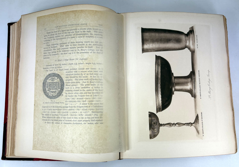 Old Scottish Communion Plate, Thomas Burns, R. & R. Clark, Edinburgh, 1892 signed, numbered limited edition 69/175