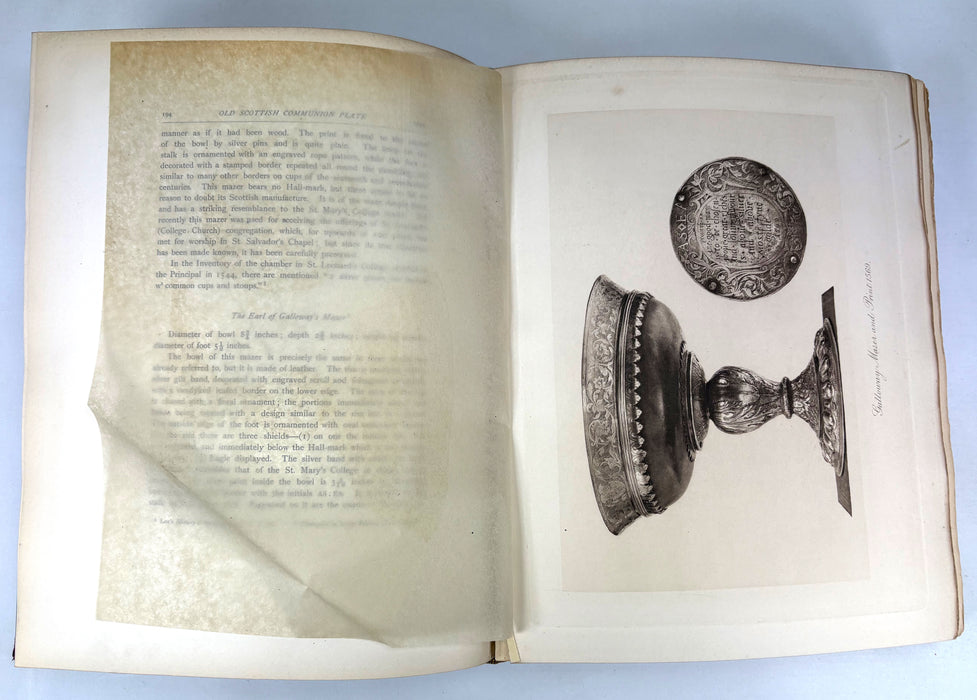 Old Scottish Communion Plate, Thomas Burns, R. & R. Clark, Edinburgh, 1892 signed, numbered limited edition 69/175