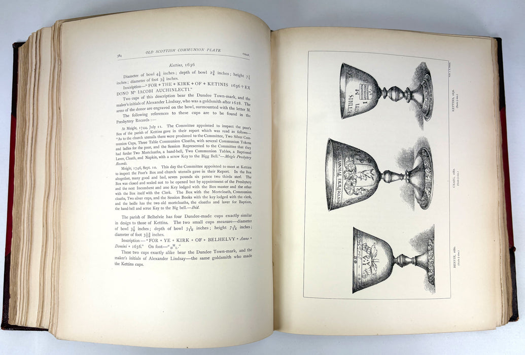 Old Scottish Communion Plate, Thomas Burns, R. & R. Clark, Edinburgh, 1892 signed, numbered limited edition 69/175