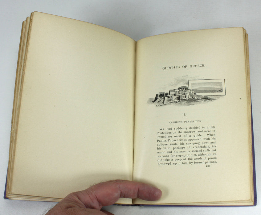 On Sunny Shores, Clinton Scollard, with manuscript poem by the author, 1893