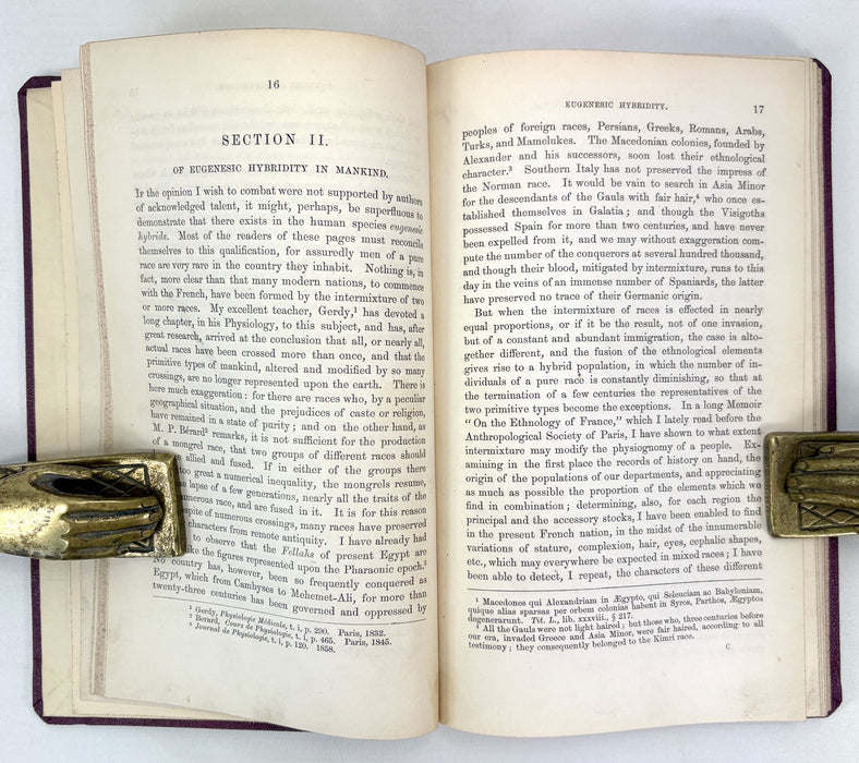 On The Phenomena of Hybridity in the Genus Homo, Dr. Paul Broca, 1864