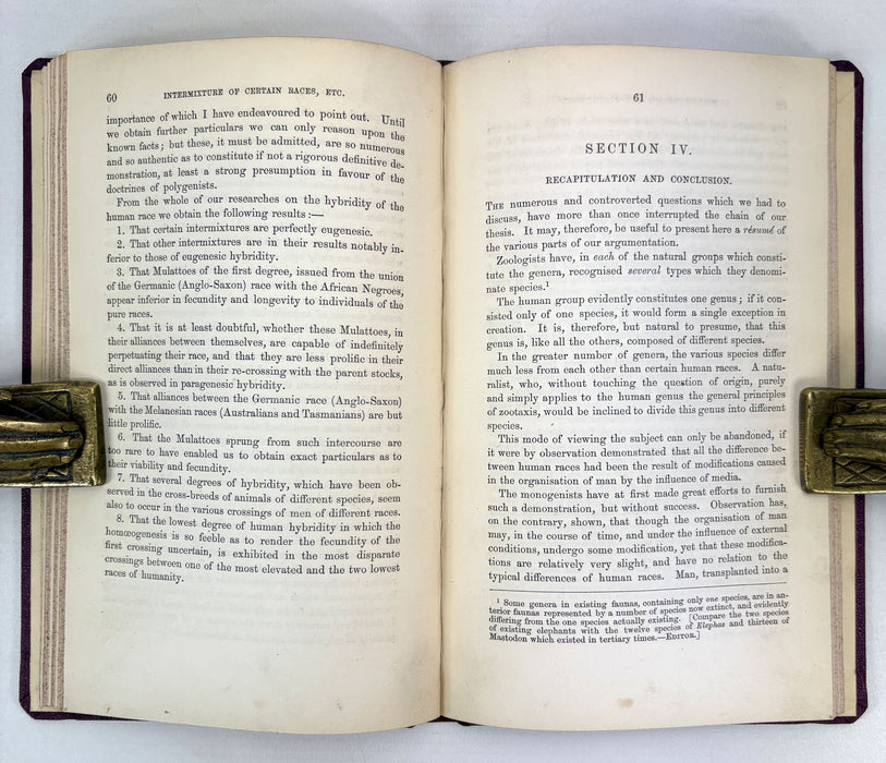 On The Phenomena of Hybridity in the Genus Homo, Dr. Paul Broca, 1864