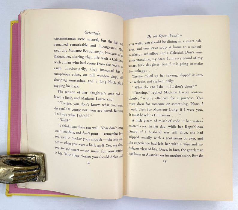 Orientale (L'Aventure de Therese Beauchamps), by Francis de Miomandre, Brentano's Publishers, New York, 1929