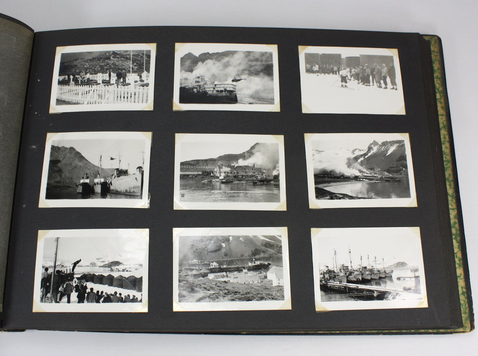 Original 1940s Vintage Photo Album of Seaman William John Reginald Brown - Whaling interest, Falkland Islands