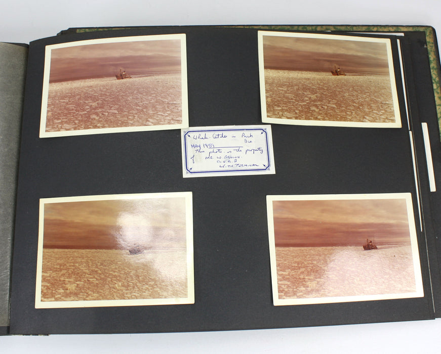 Original 1940s Vintage Photo Album of Seaman William John Reginald Brown - Whaling interest, Falkland Islands