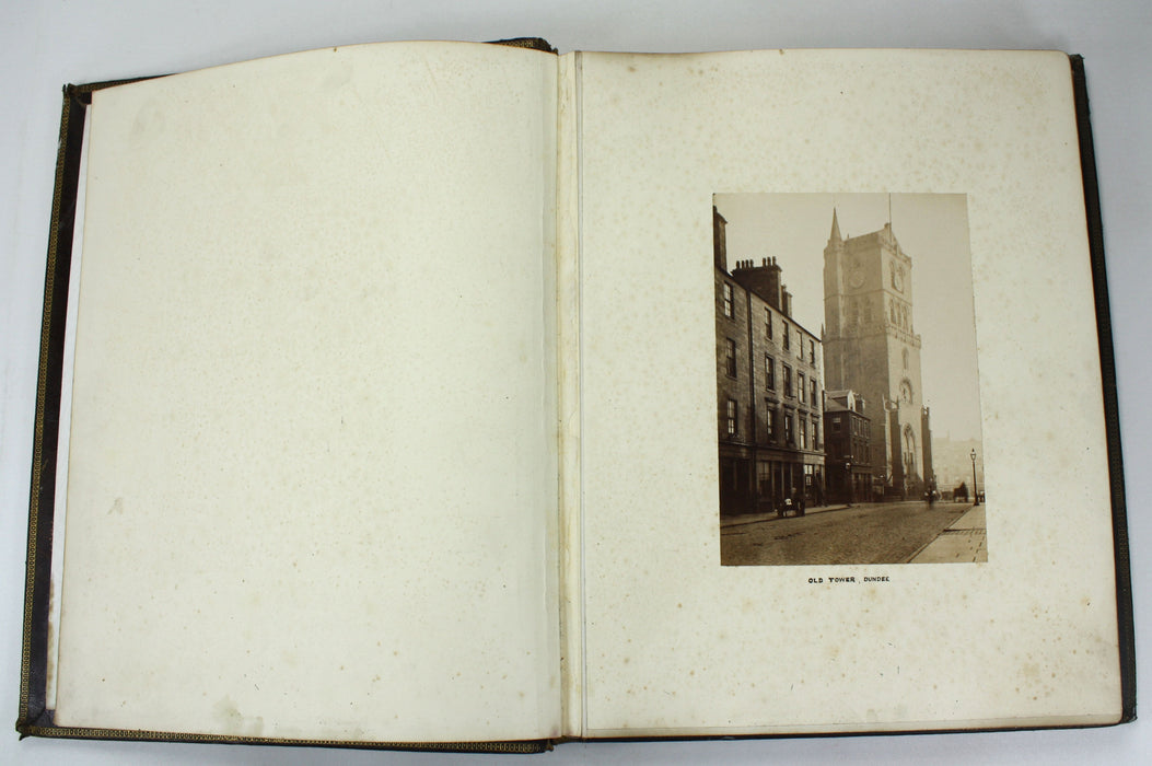 Original Vintage Scottish Photo Album, c. 1870s, Photographs of Scottish Scenery, James Valentine, c. 39 Albumen Prints