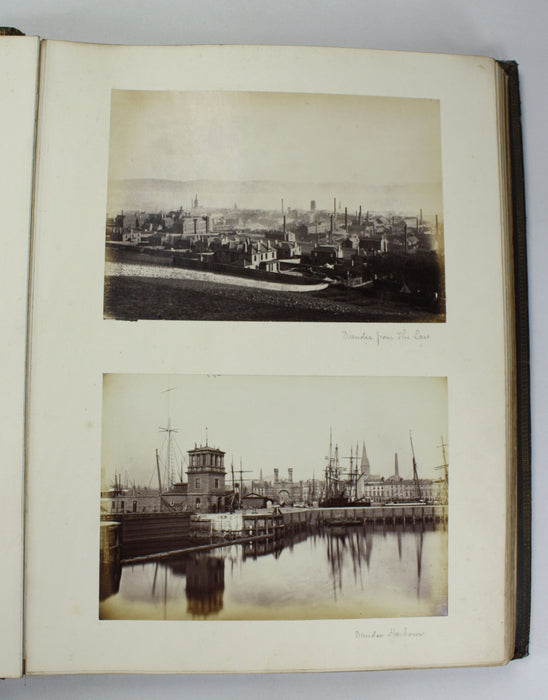 Original Vintage Scottish Photo Album, c. 1870s, Photographs of Scottish Scenery, James Valentine, c. 39 Albumen Prints