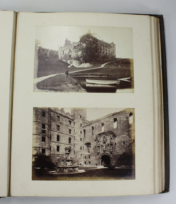 Original Vintage Scottish Photo Album, c. 1870s, Photographs of Scottish Scenery, James Valentine, c. 39 Albumen Prints