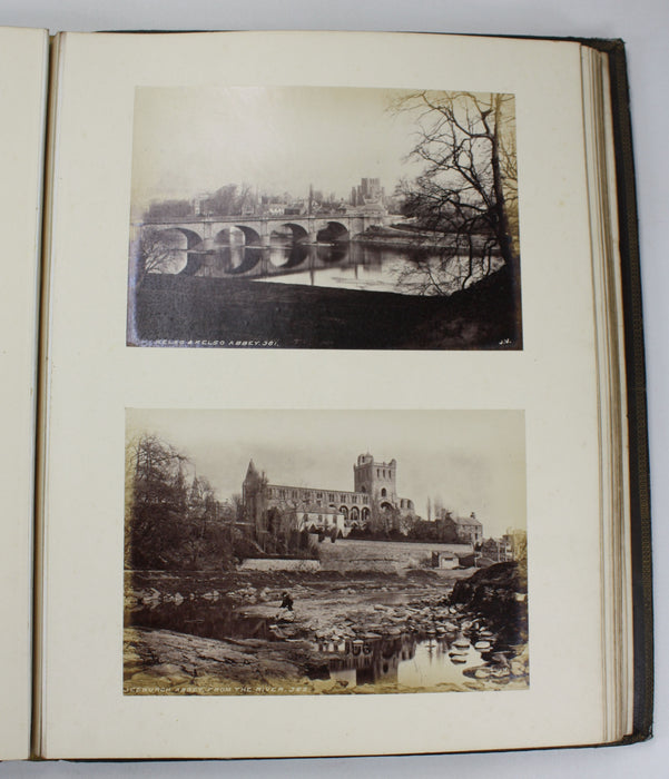Original Vintage Scottish Photo Album, c. 1870s, Photographs of Scottish Scenery, James Valentine, c. 39 Albumen Prints