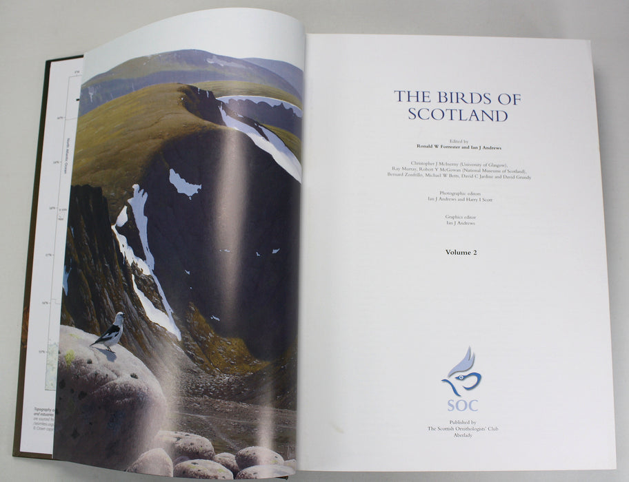 Ornithology; The Birds of Scotland, 2 Volume Set in Slipcase, Ronald W Forrester and Ian J Andrews, The Scottish Ornithologists' Club, 2007