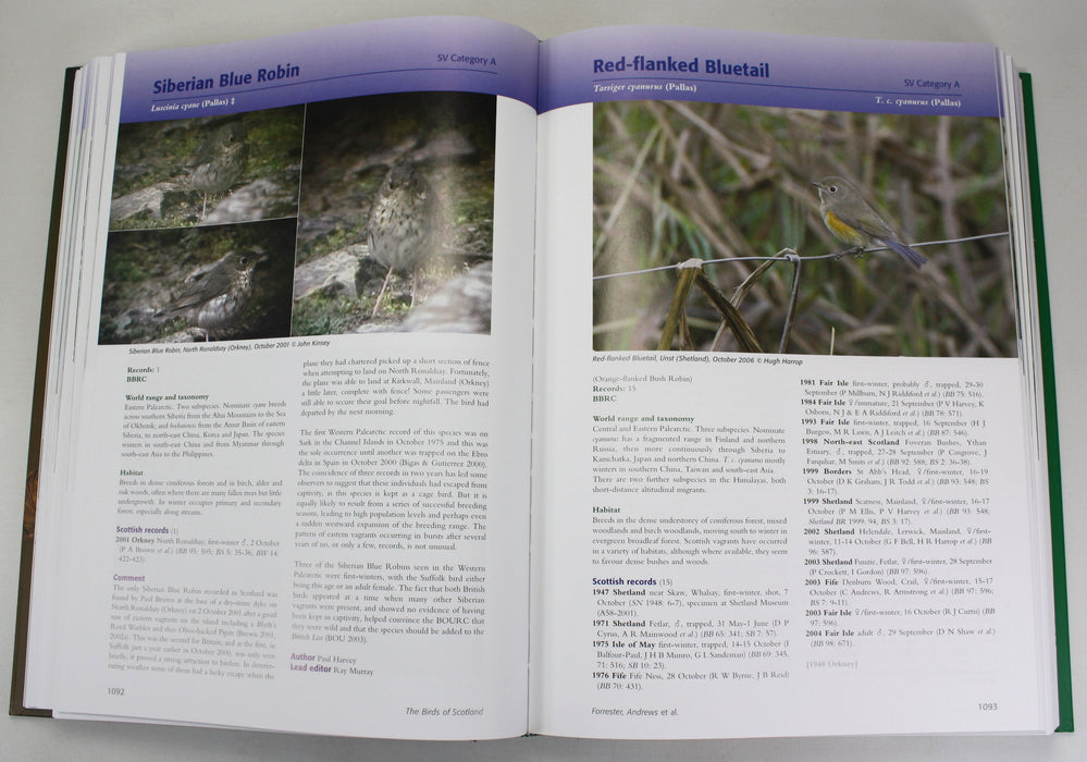 Ornithology; The Birds of Scotland, 2 Volume Set in Slipcase, Ronald W Forrester and Ian J Andrews, The Scottish Ornithologists' Club, 2007